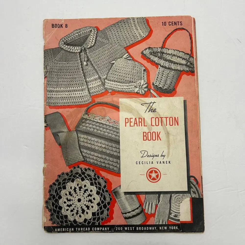 Antique/Vintage Knitting and Crochet Books With Patterns Lot‎ of 5